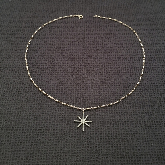 Gold💛 Filled Link Bar Chain⛓️ with Star⭐ Pendant - Picture 8 of 15